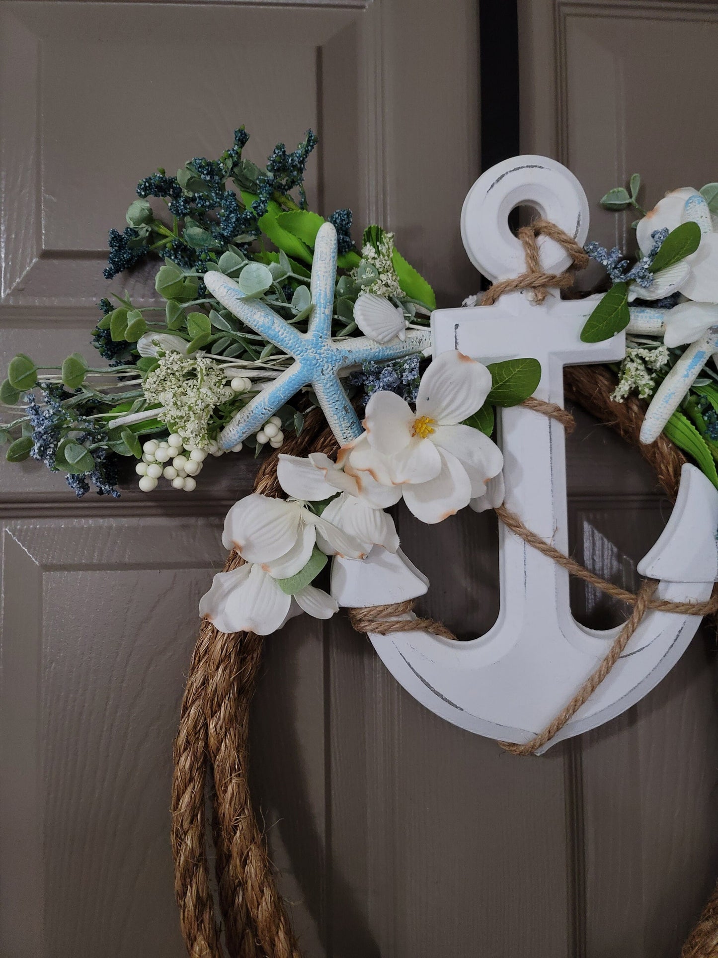 Anchor rope wreath, beach wreath, Summer wreath