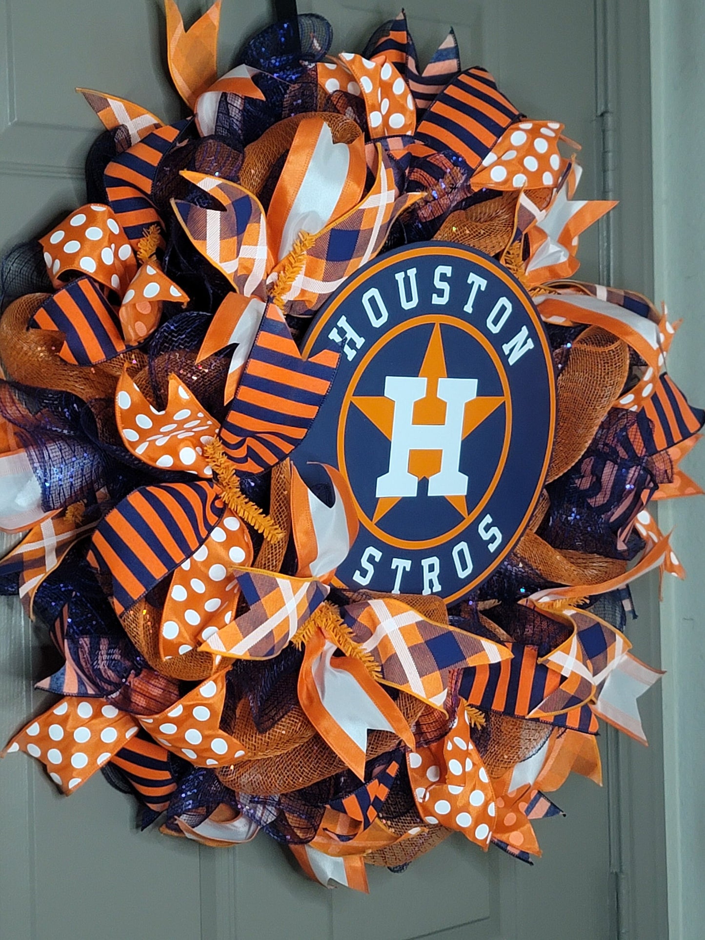 Houston Astros wreath, Astros world champions, MLB wreath, Baseball wreath